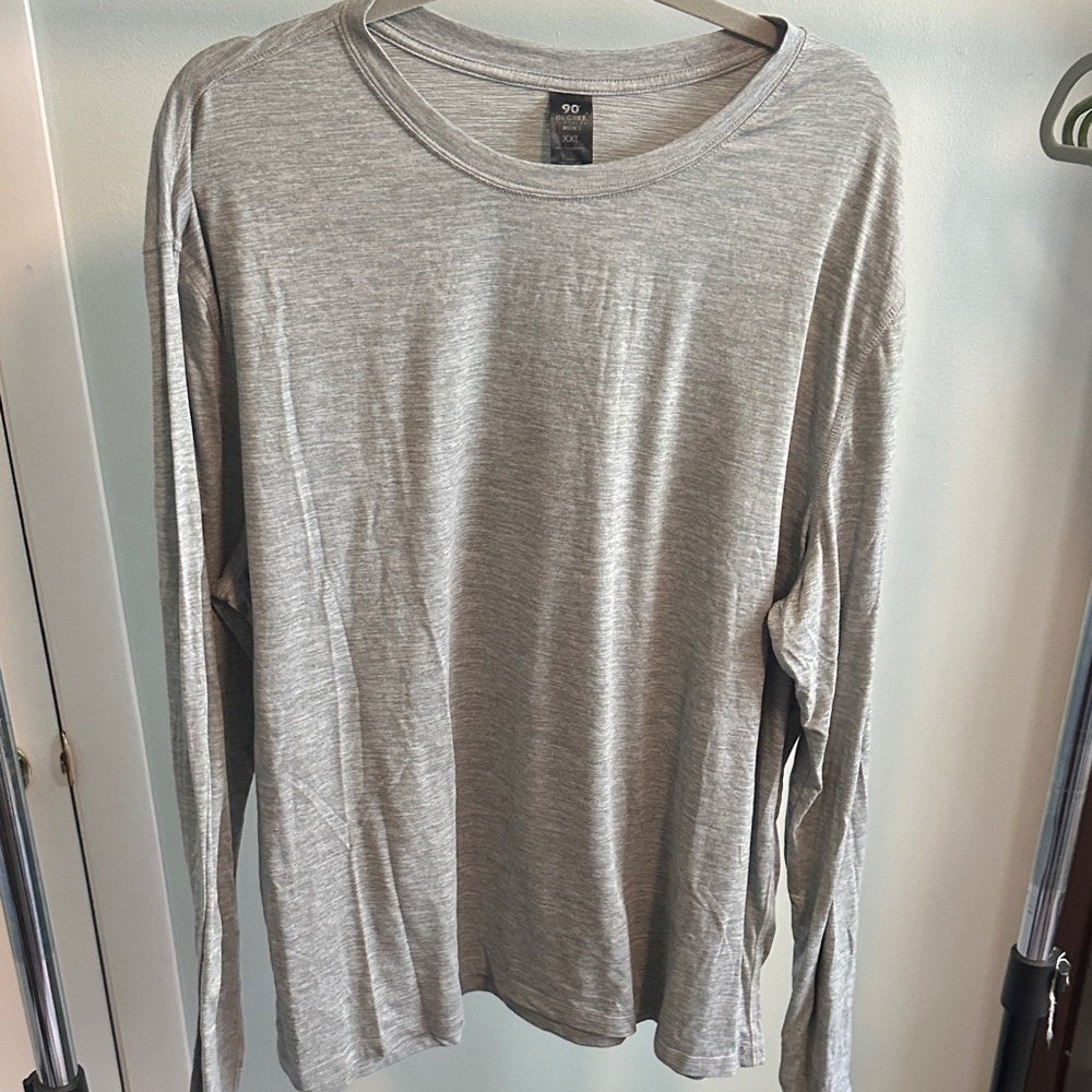 90 Degree By Reflex Heather Gray Long Sleeve Top